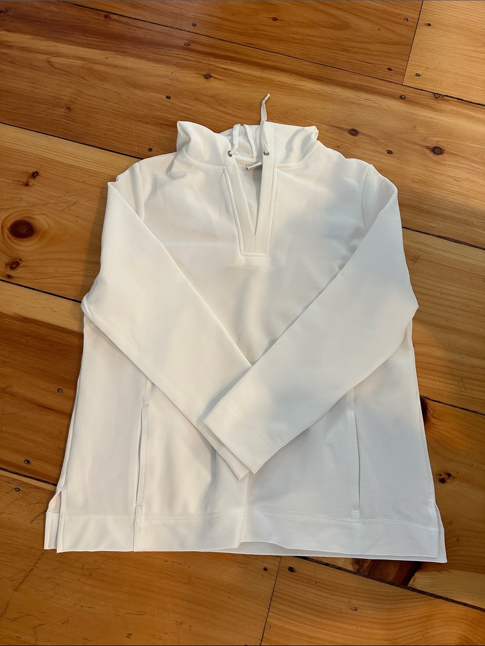 Chico's WEEKENDS White Hoodie Top